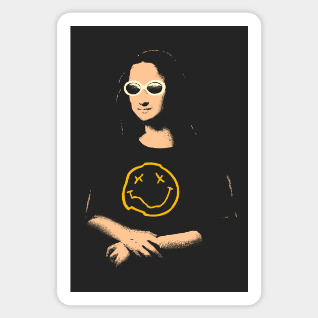 Mona lisa is Grunge Sticker by BOO